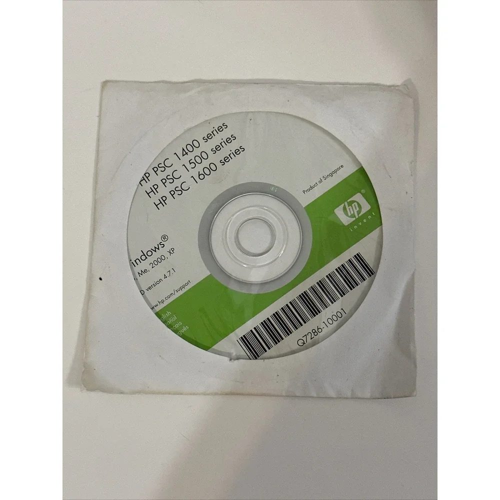 HP PSC 1400 1500 1600 Series Printer Software Driver CD Windows XP 98
